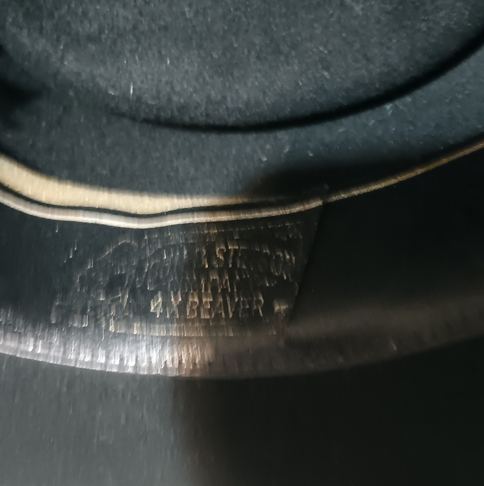 Stetson Black Hat with Blue Cord - Picture 2 of 14